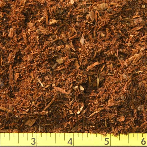 Fine fir bark particles, 0 to 1/8 inch, for nursery and greenhouse soil amendment