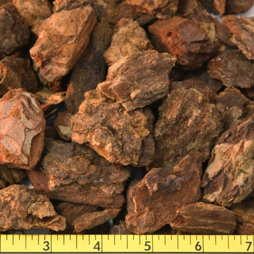 Medium decorative fir bark nuggets, 3/4 to 1.5 inch particle size