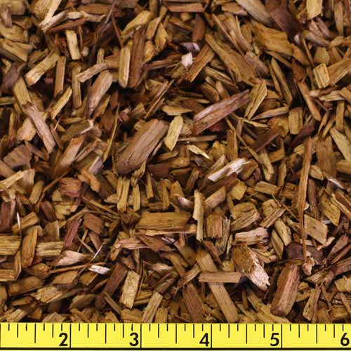 Fine nursery wood chips, mixed species, 0 to 1/4 inch particle size