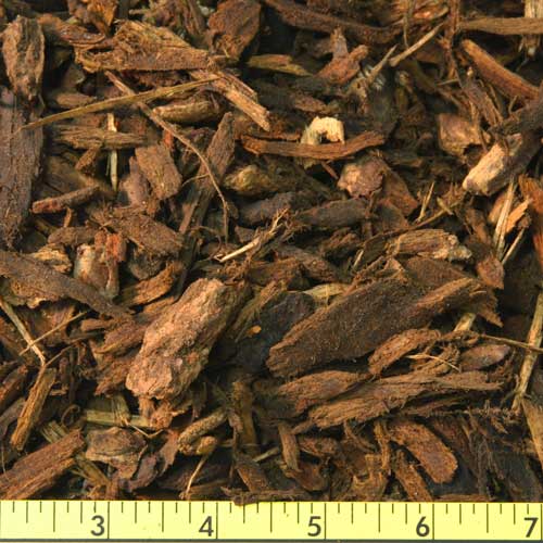 Walk-on fir bark pathway material, 1 to 3 inch particle size